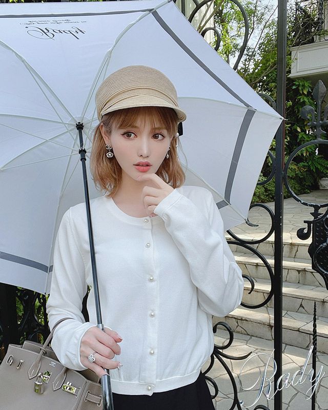 【セット割】Rady ノベルティ日傘 ホワイト&ブラック Rady - 【専用】☆Rady 日傘 ホワイト☆の通販 by りーにゃふ's