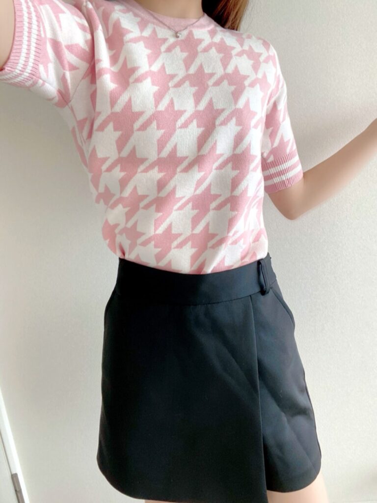 Rady - Rady千鳥ニットトップス Rady購入品「千鳥柄ニットトップス」の着心地やサイズ感を口コミ