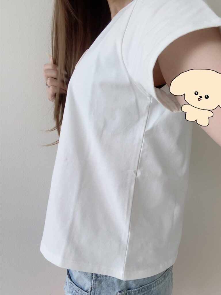 ミシェルマカロン購入品「フロントロゴTシャツ」の着心地や