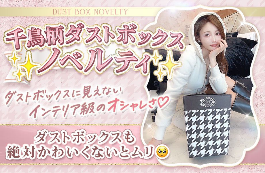 Radyノベルティ 千鳥柄ダストボックス Rady ノベルティ 千鳥柄