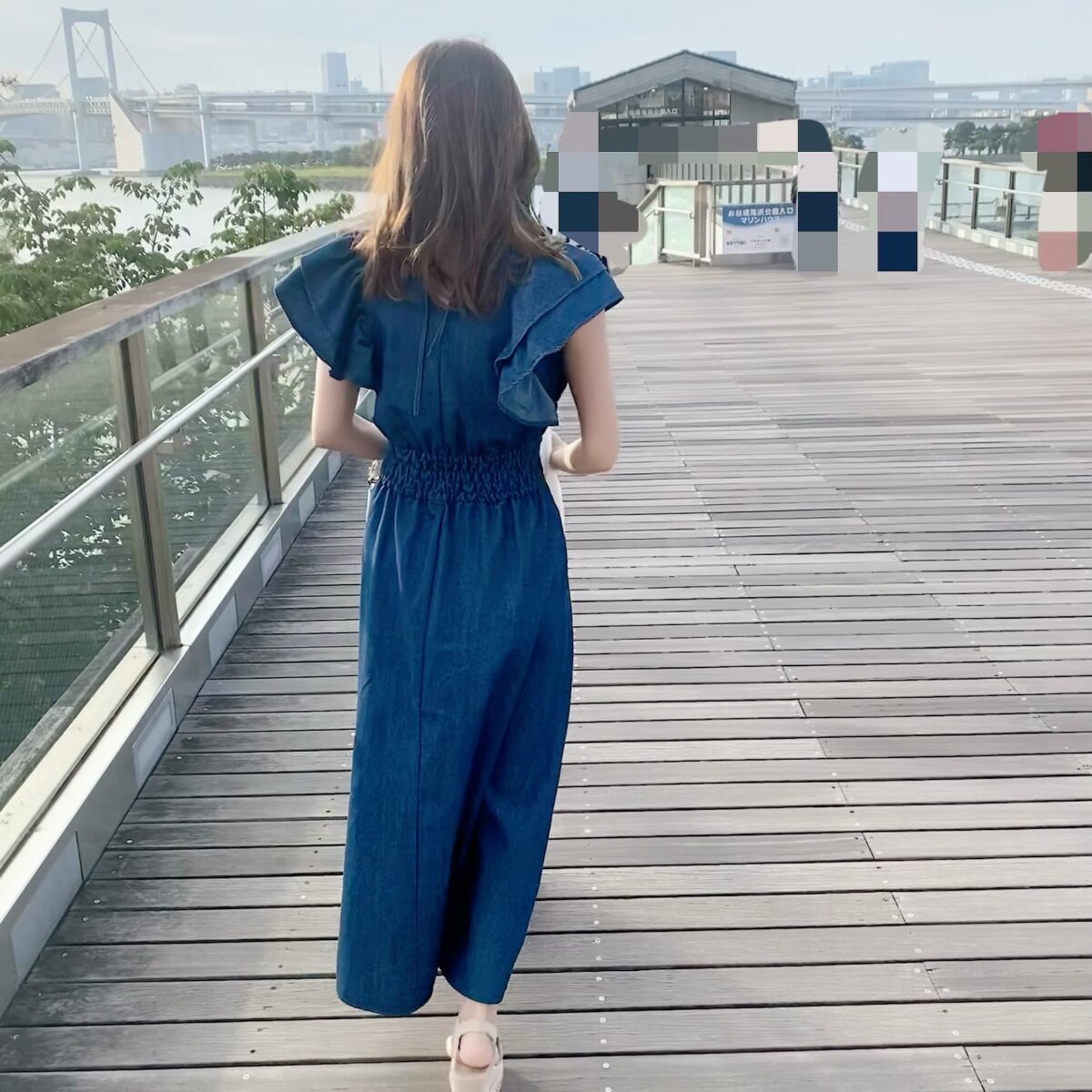 Rady♡デニムワンピース♡ Rady通販購入品「フリルデニムワンピース 